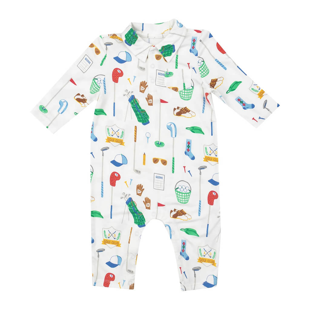 Angel Dear Polo Romper Golf Club