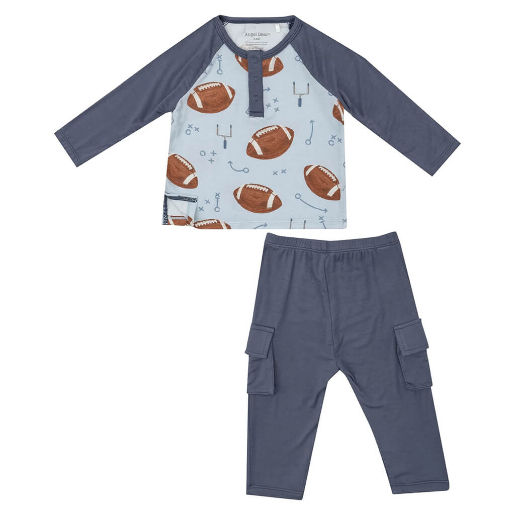 Angel Dear Raglan with Cargo Footballs