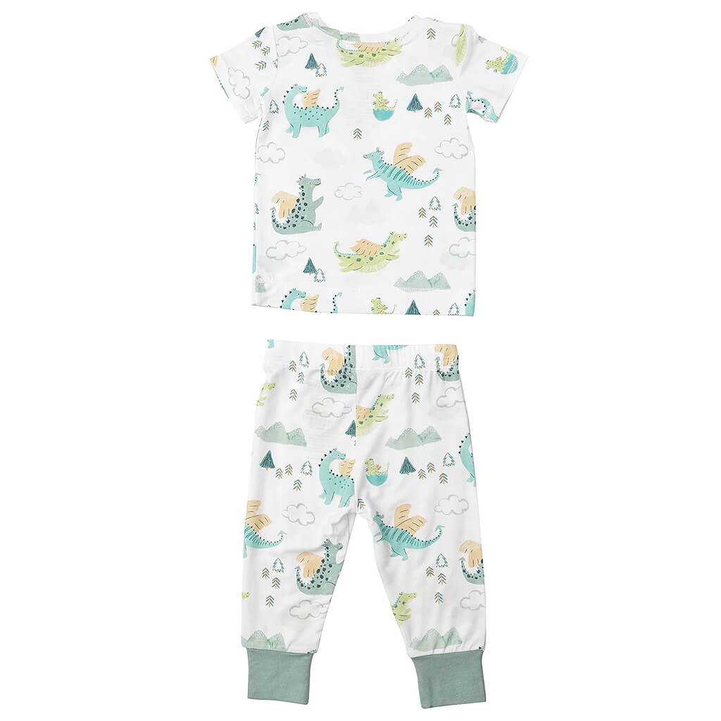 Short-Sleeve Pajama Set Dragons