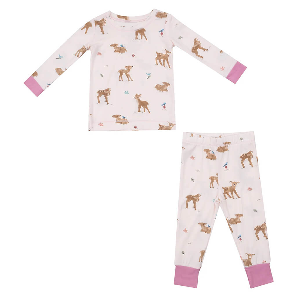 Angel Dear Long-Sleeve Pajama Set Soft Deer