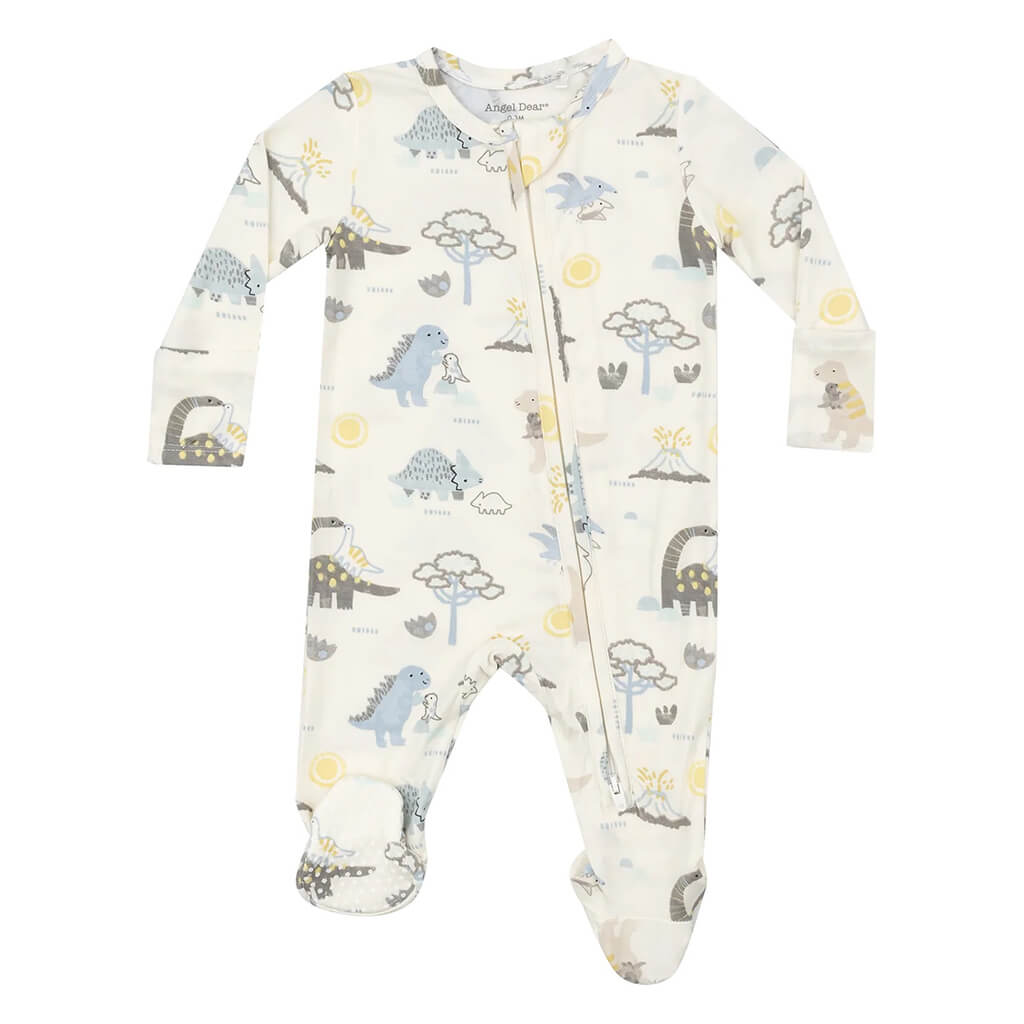 Angel Dear 2-Way Zipper Footie Baby Love Dinos