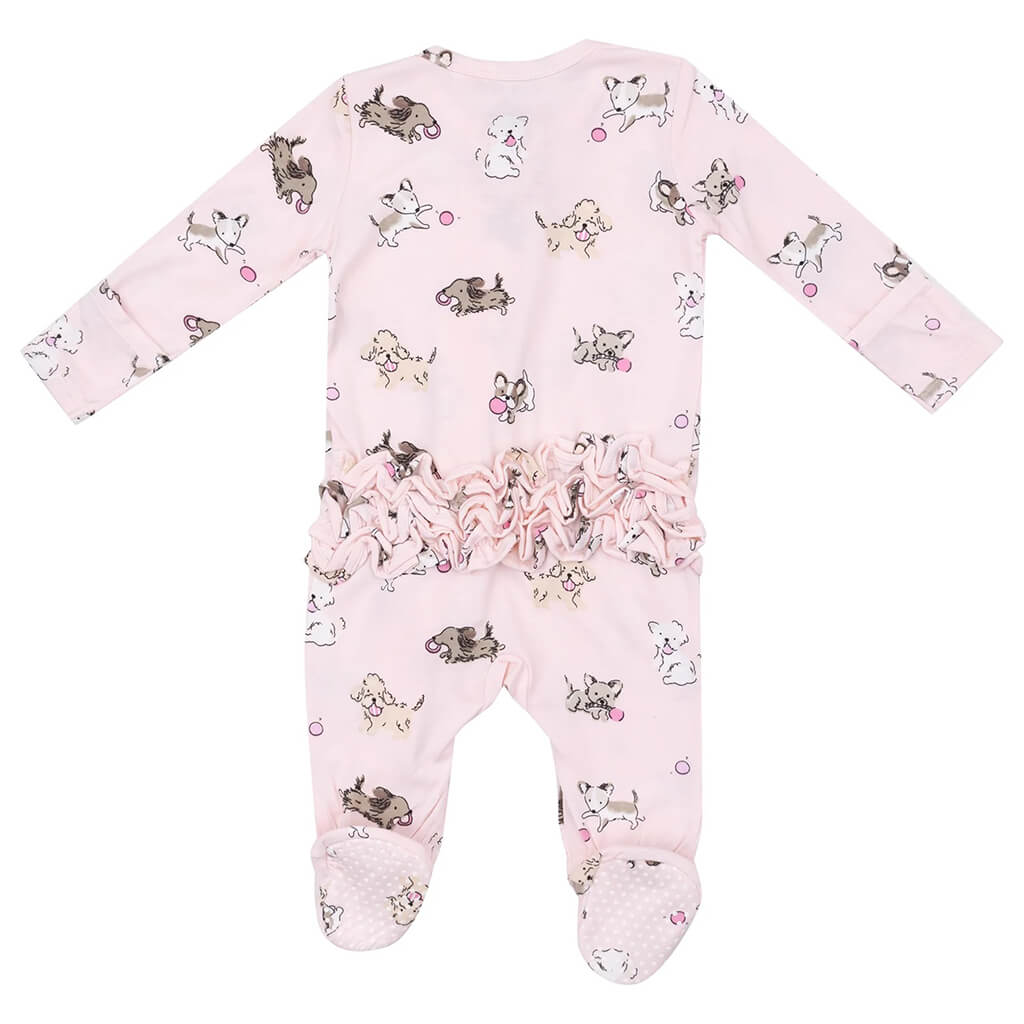 Angel Dear 2-Way Ruffle Zipper Footie Fluffy Puppies