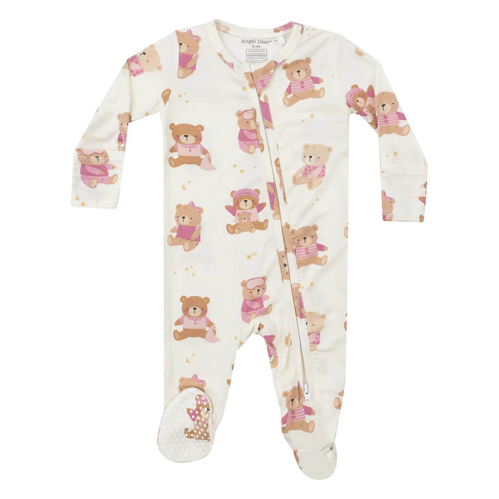 Angel Dear 2-Way Ruffle Zipper Footie Teddy Bears