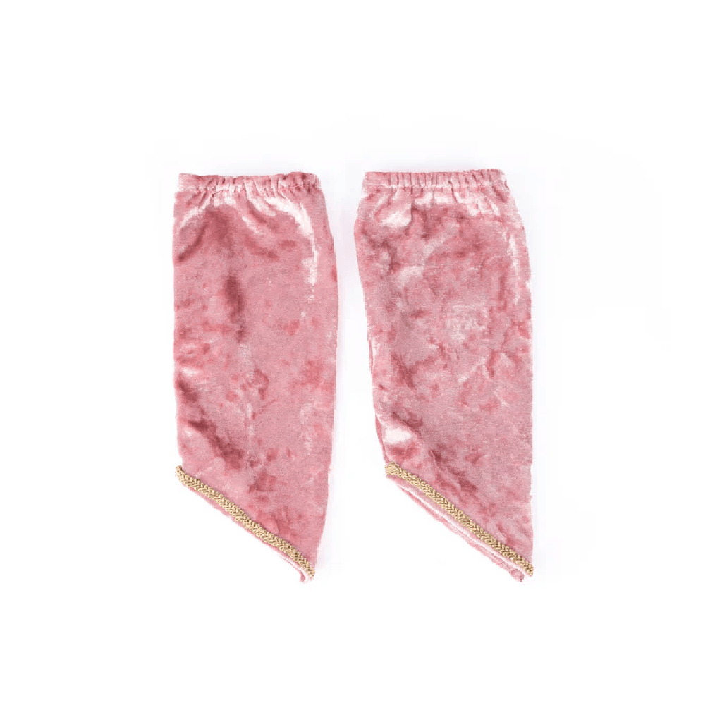 Velvety Princess Gown with Arm Warmers