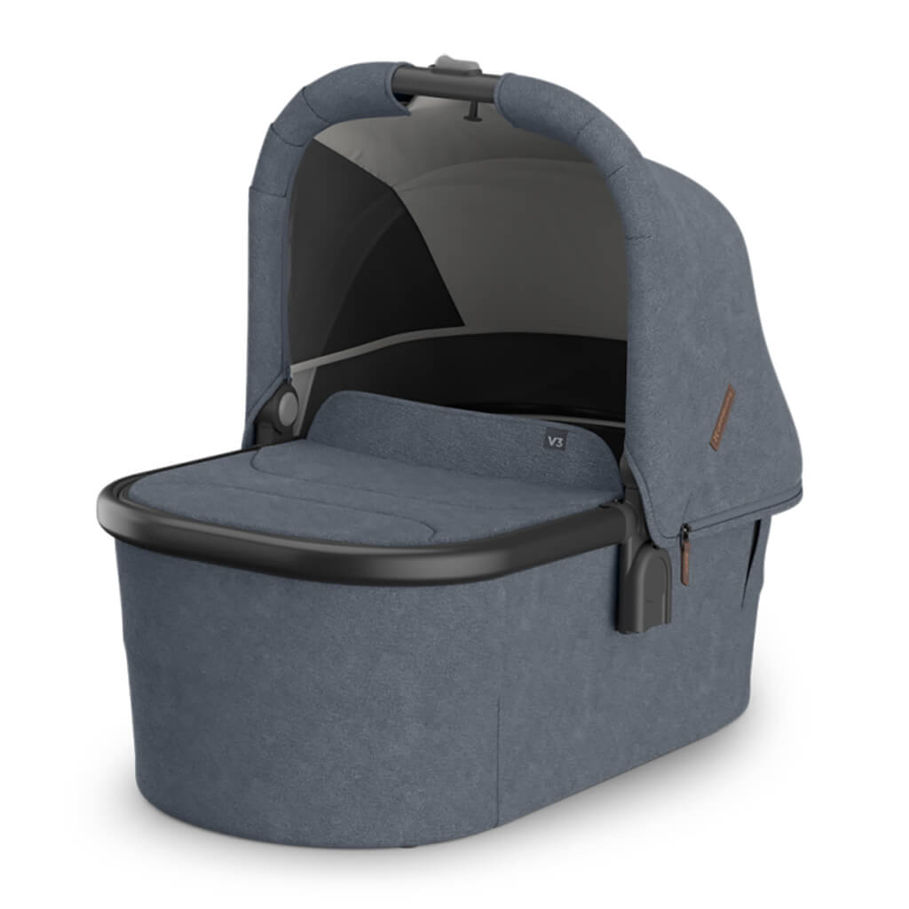 Color_Julian (Dusty Blue Melange) | Vista V3 Bassinet | NINI and LOLI