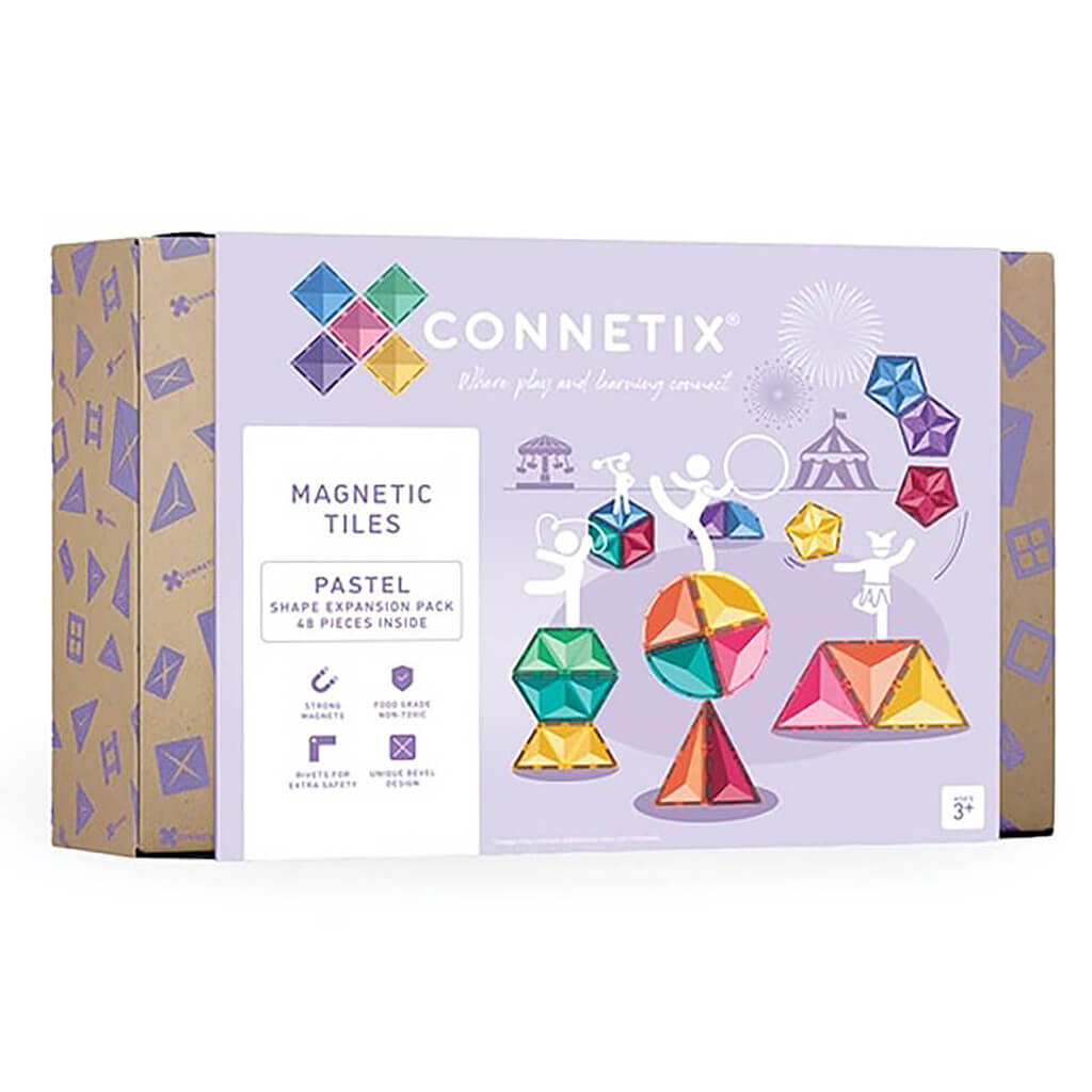 Connetix Pastel 48pc Shapes Expansion Pack