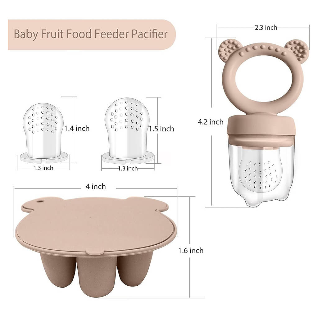 Color_Beige | Bear Fruit Feeder | NINI and LOLI