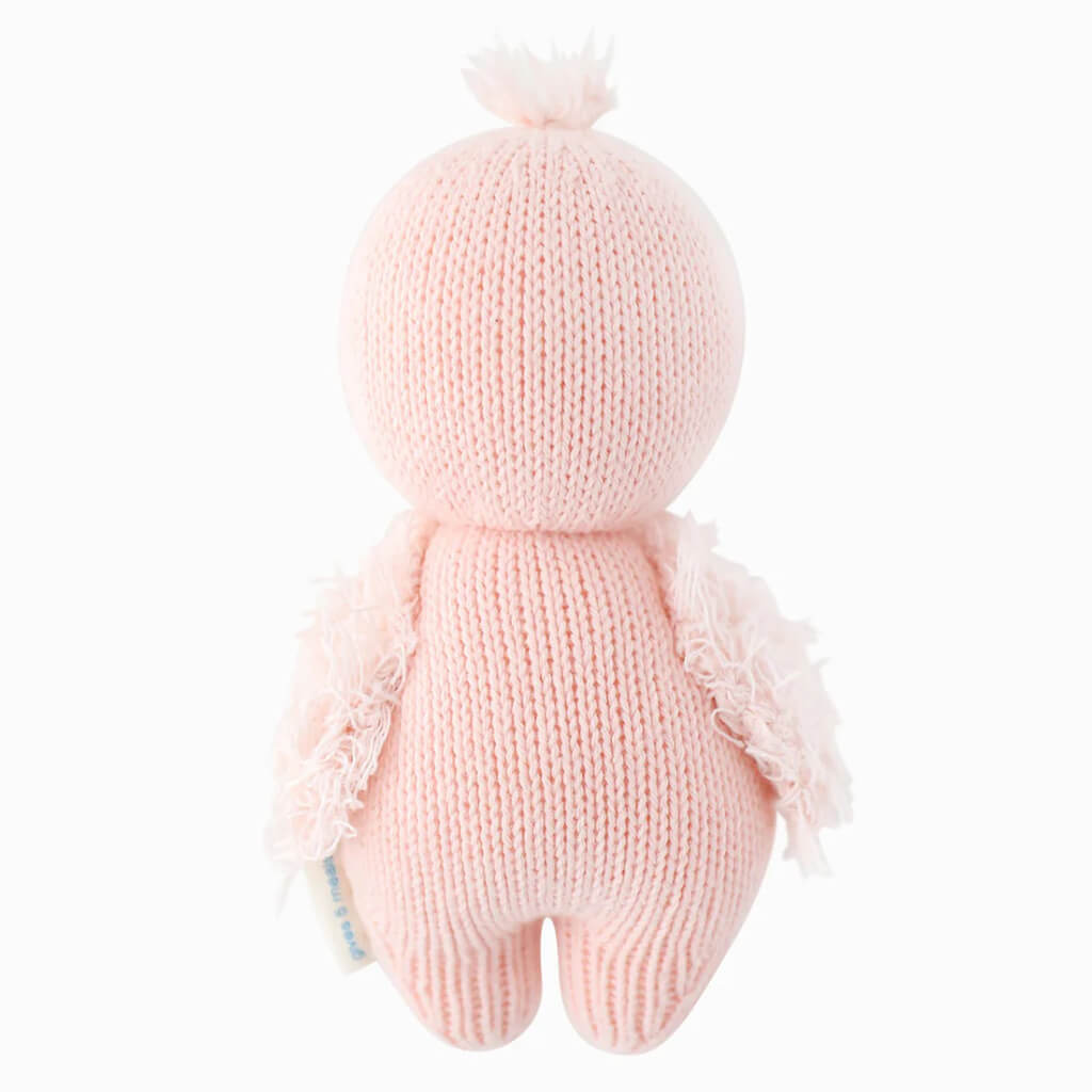 Hand Knit Doll Baby Flamingo