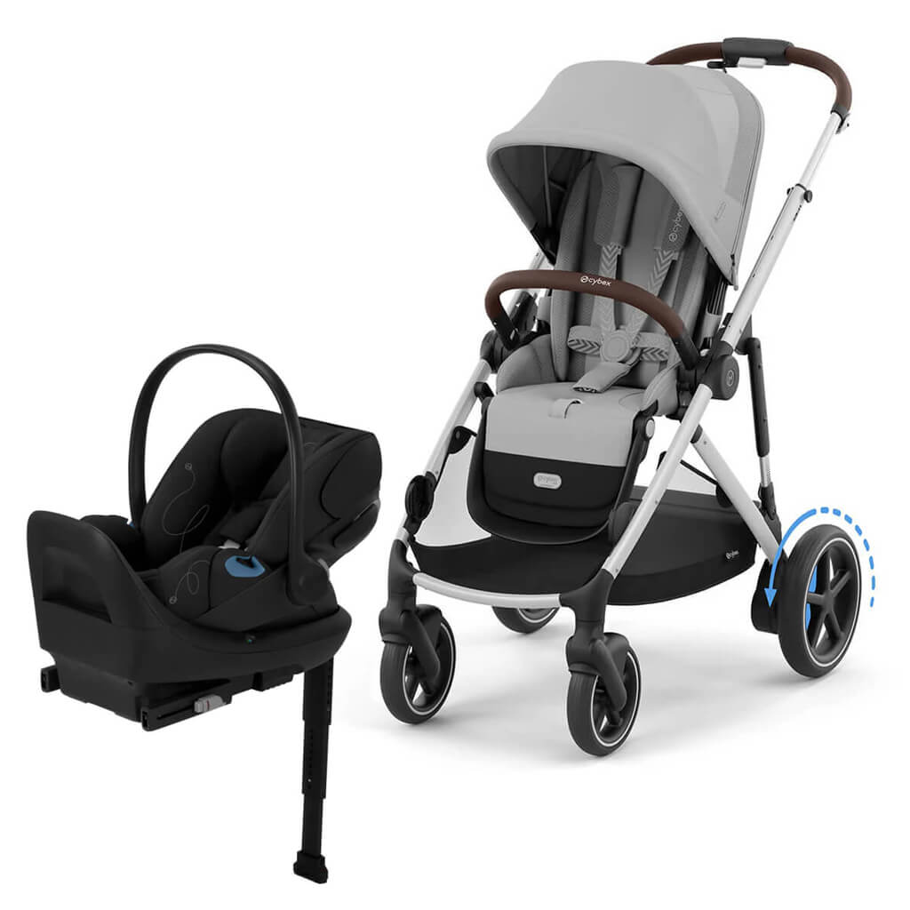 Color_Stone Grey (Silver Frame)/Moon Black | e-Gazelle S + Cloud G Lux | NINI and LOLI