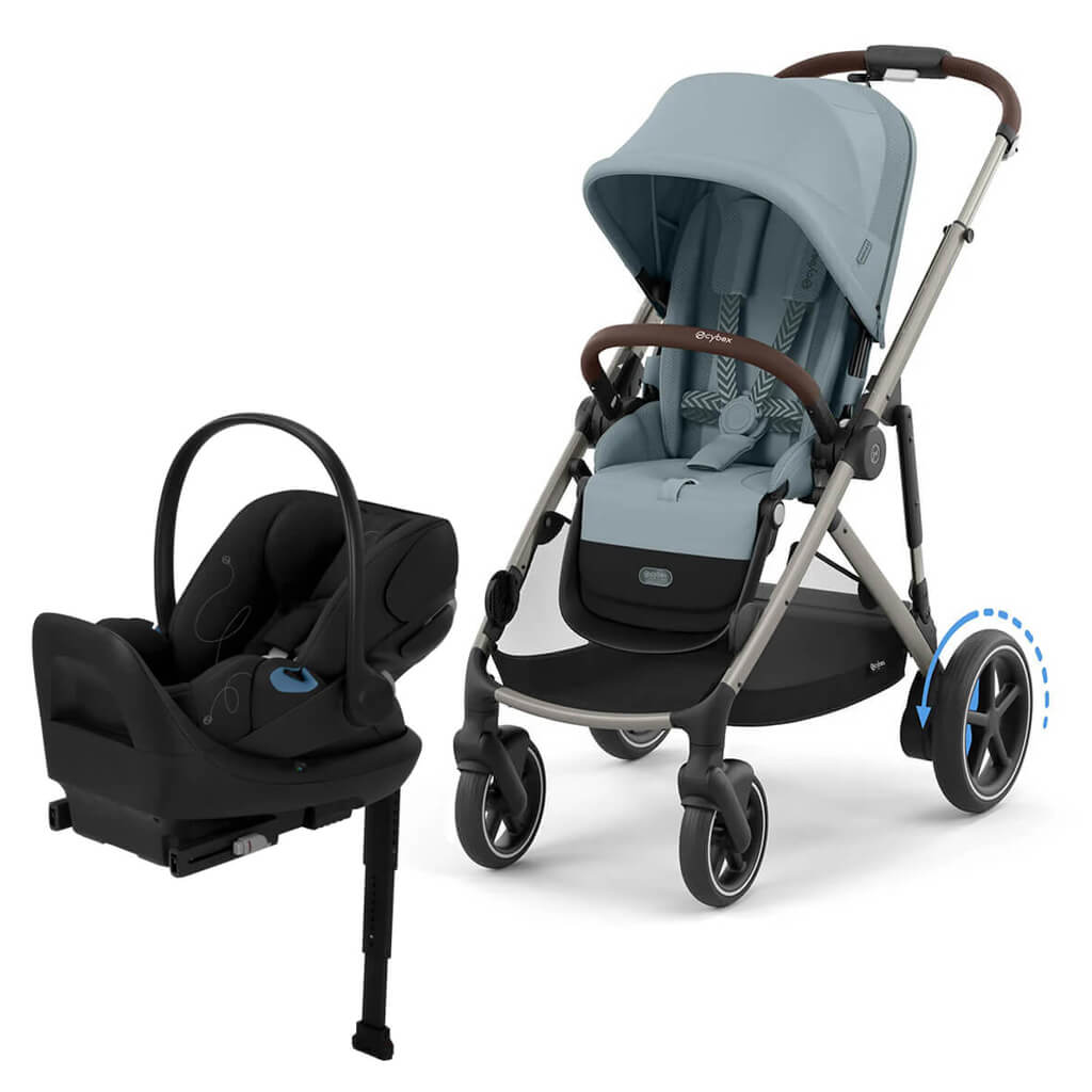 Color_Stormy Blue (Taupe Frame)/Moon Black | e-Gazelle S + Cloud G Lux | NINI and LOLI