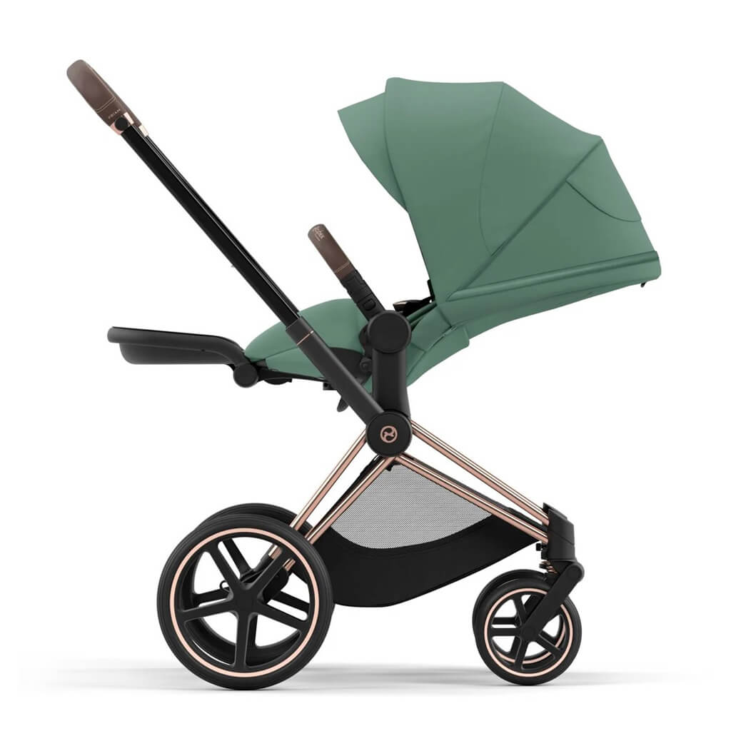 Color_Leaf Green | Cybex Priam 4 Complete Stroller Rose Gold/Brown | NINI and LOLI