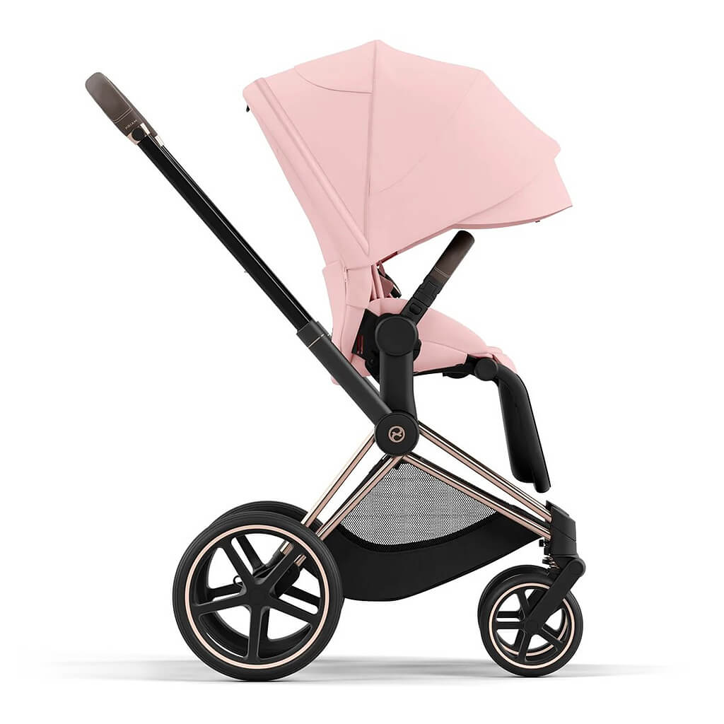 Color_Peach Pink | Cybex Priam 4 Complete Stroller Rose Gold/Brown | NINI and LOLI