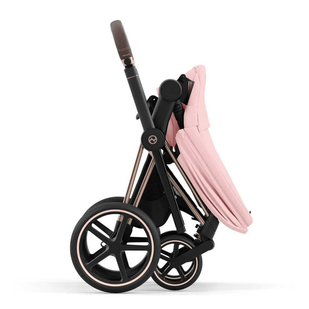 Color_Peach Pink | Cybex Priam 4 Complete Stroller Rose Gold/Brown | NINI and LOLI