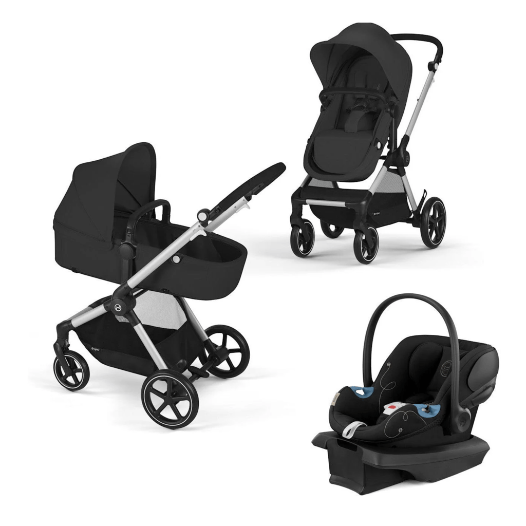 Color_Moon Black (Silver Frame) | Eos and Aton G Travel System | NINI and LOLI