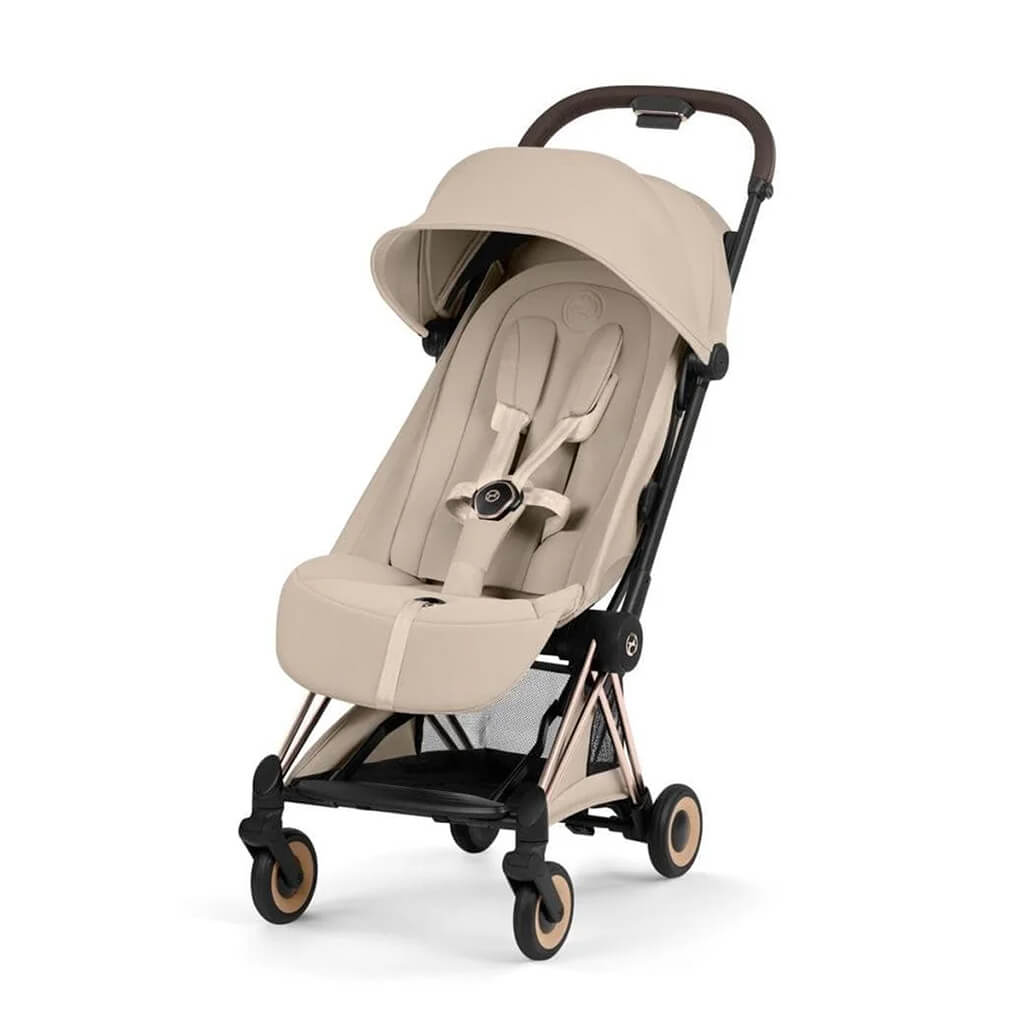 Color_Rose Gold Frame/Cozy Beige | New Coya Stroller Style Collection | NINI and LOLI