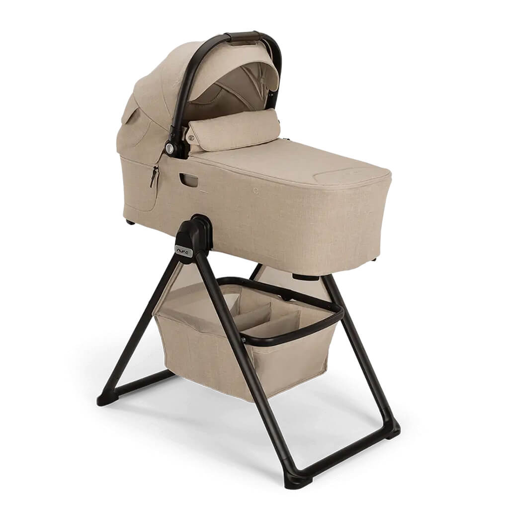 Color_Biscotti | Nuna DEMI Next Bassinet + Stand Hazelwood | NINI and LOLI