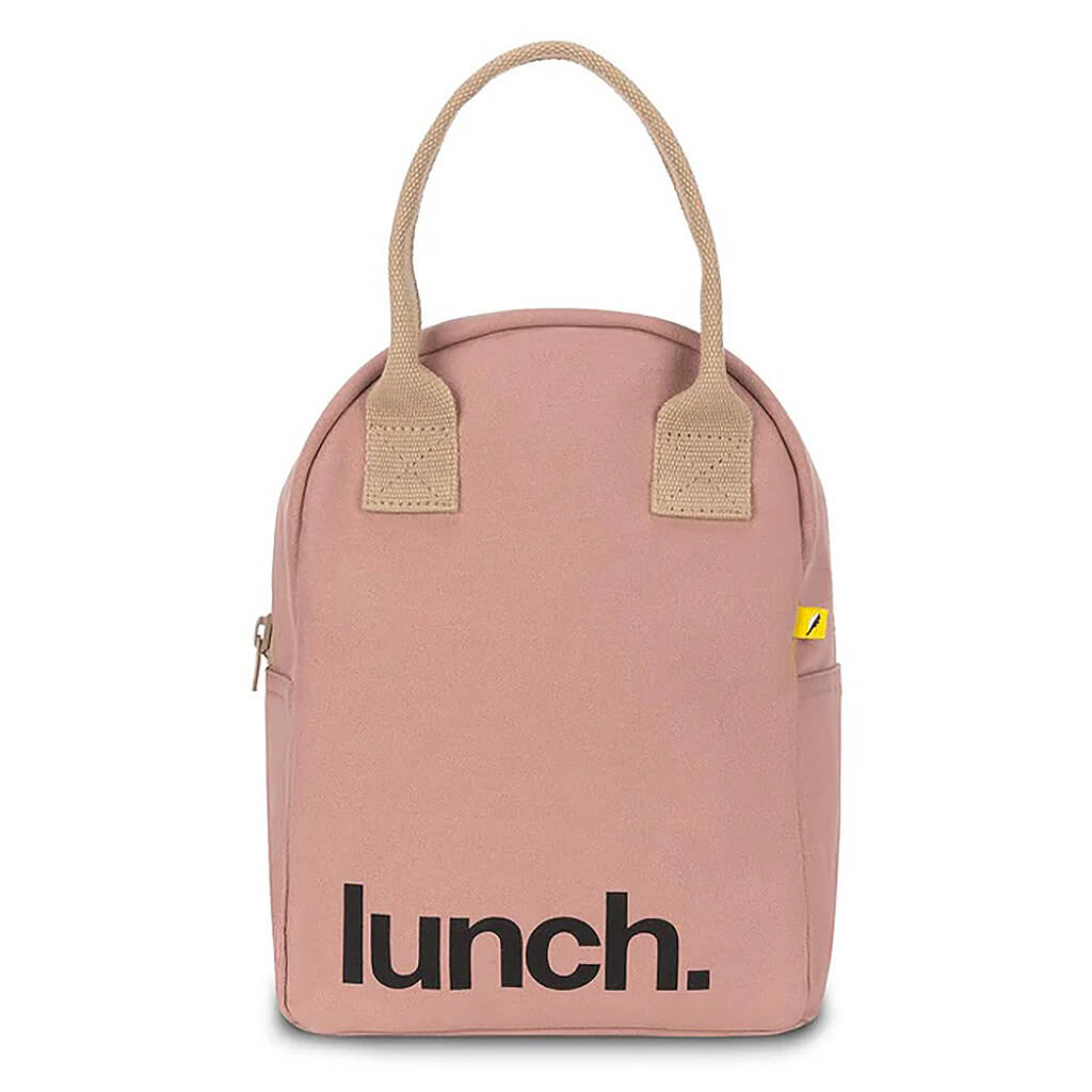 Zipper Lunch Bag -  Mauve/Pink