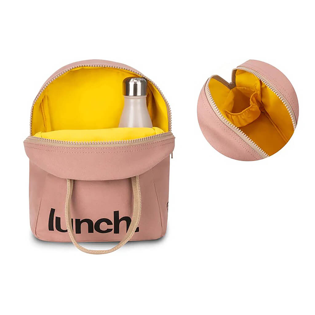 Zipper Lunch Bag -  Mauve/Pink