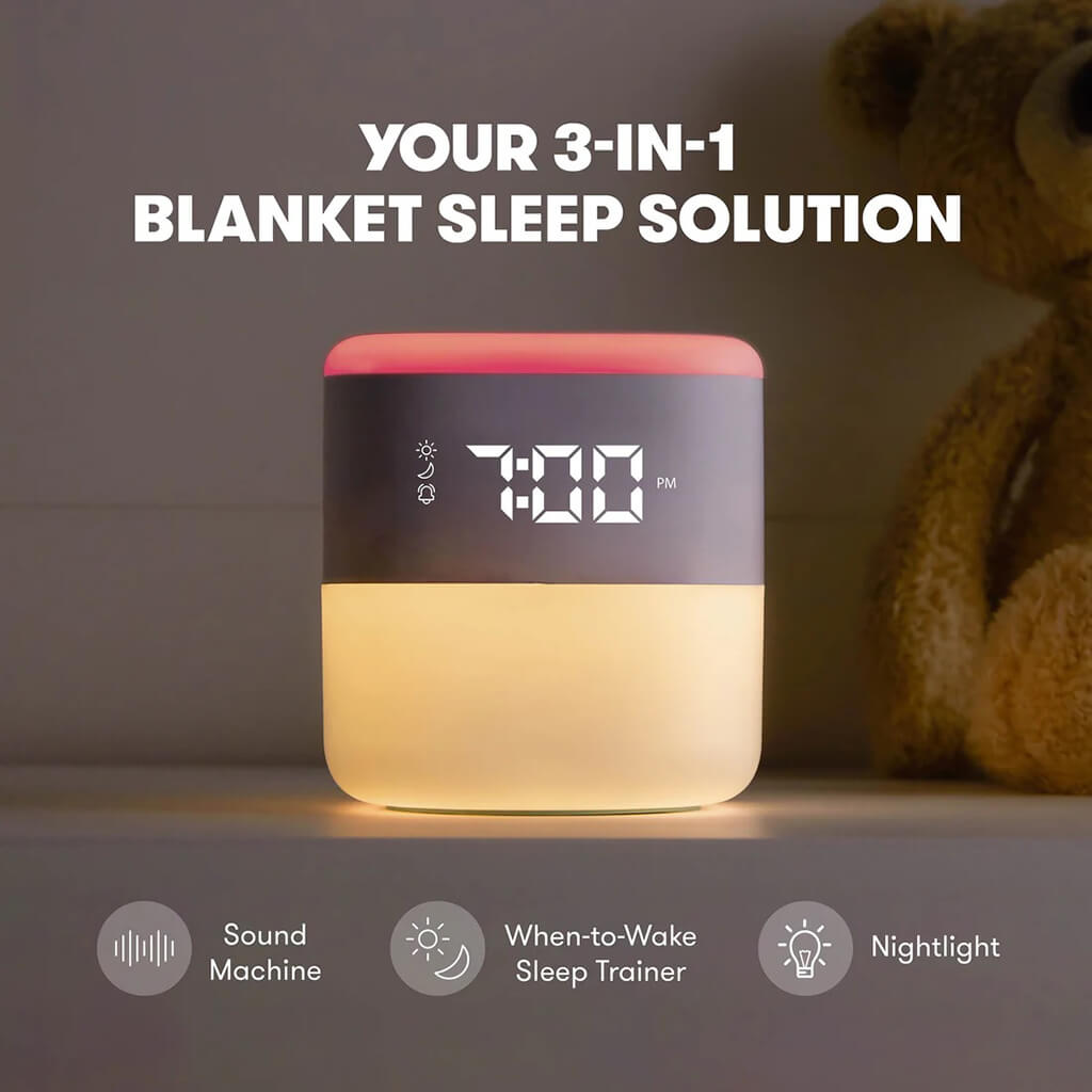 3-In-1 Sound Machine + When-To-Wake Clock + Nightlight