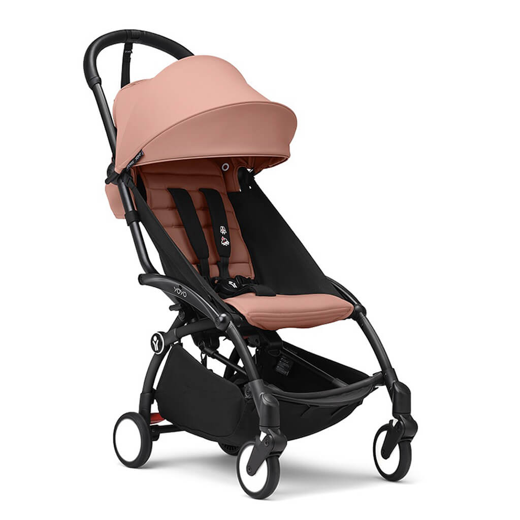 Color_Ginger | SKE YOYO3 Complete Stroller Black Frame | NINI and LOLI