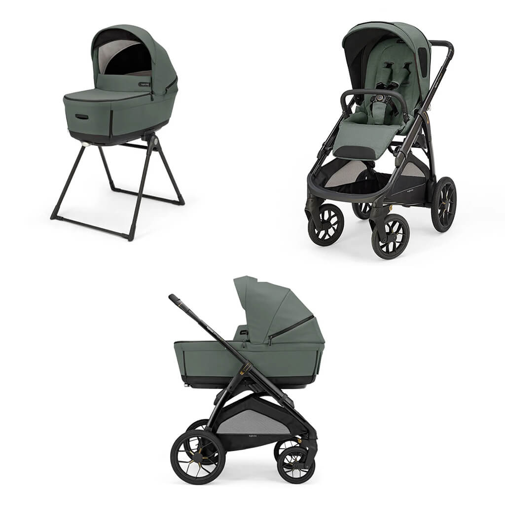 Color_Taiga Green | Aptica XT Complete Stroller + Bassinet + Stand | NINI and LOLI