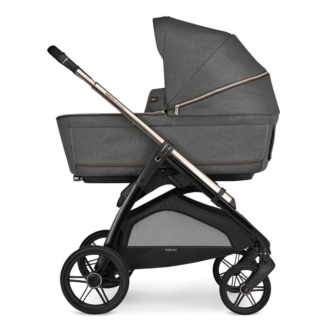 Color_Velvet Gray | Aptica Complete Stroller + Bassinet + Stand | NINI and LOLI