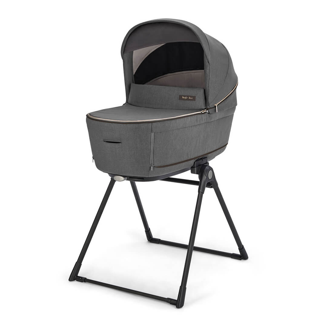 Color_Velvet Gray | Aptica Complete Stroller + Bassinet + Stand | NINI and LOLI
