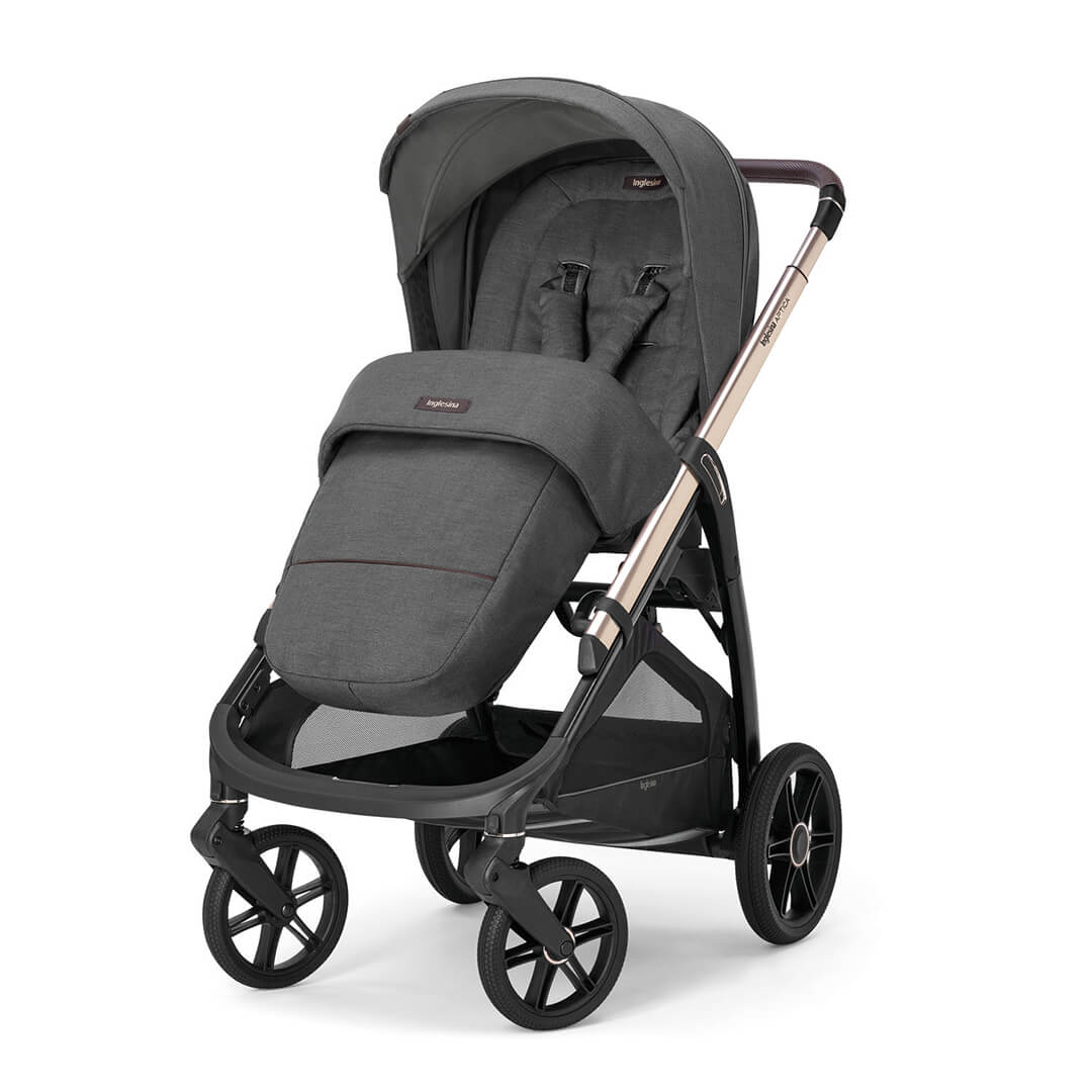 Color_Velvet Gray | Aptica Complete Stroller + Bassinet + Stand | NINI and LOLI