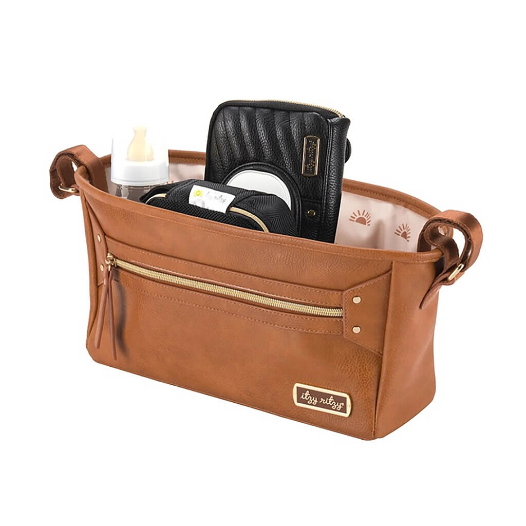 Travel Stroller Caddy Cognac