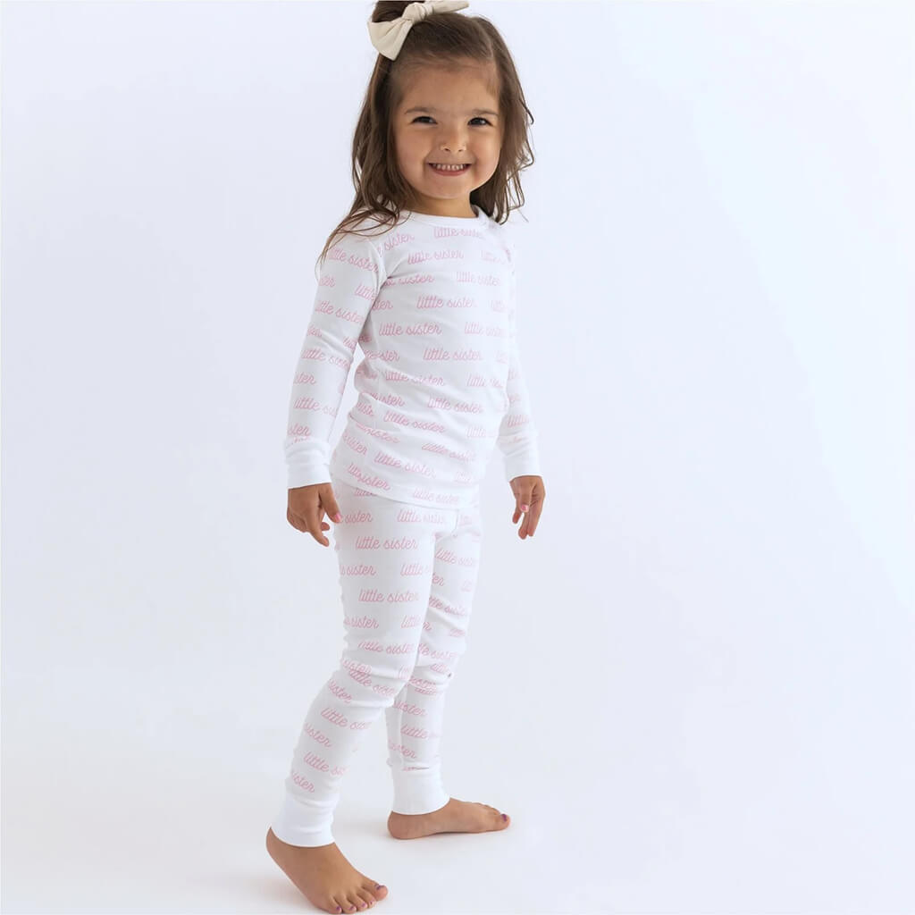 Little Sister Print Long Pajamas