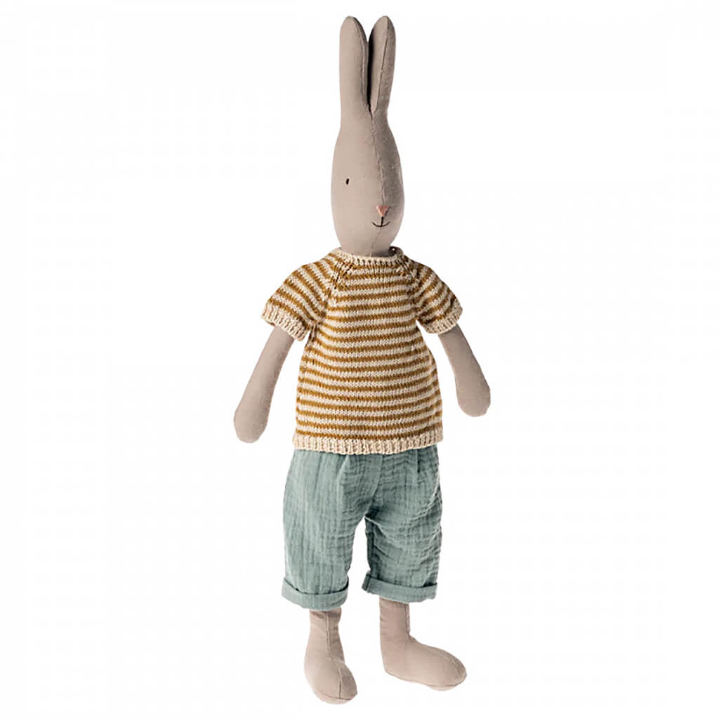 Maileg Rabbit size 3 Classic Knitted shirt and pants