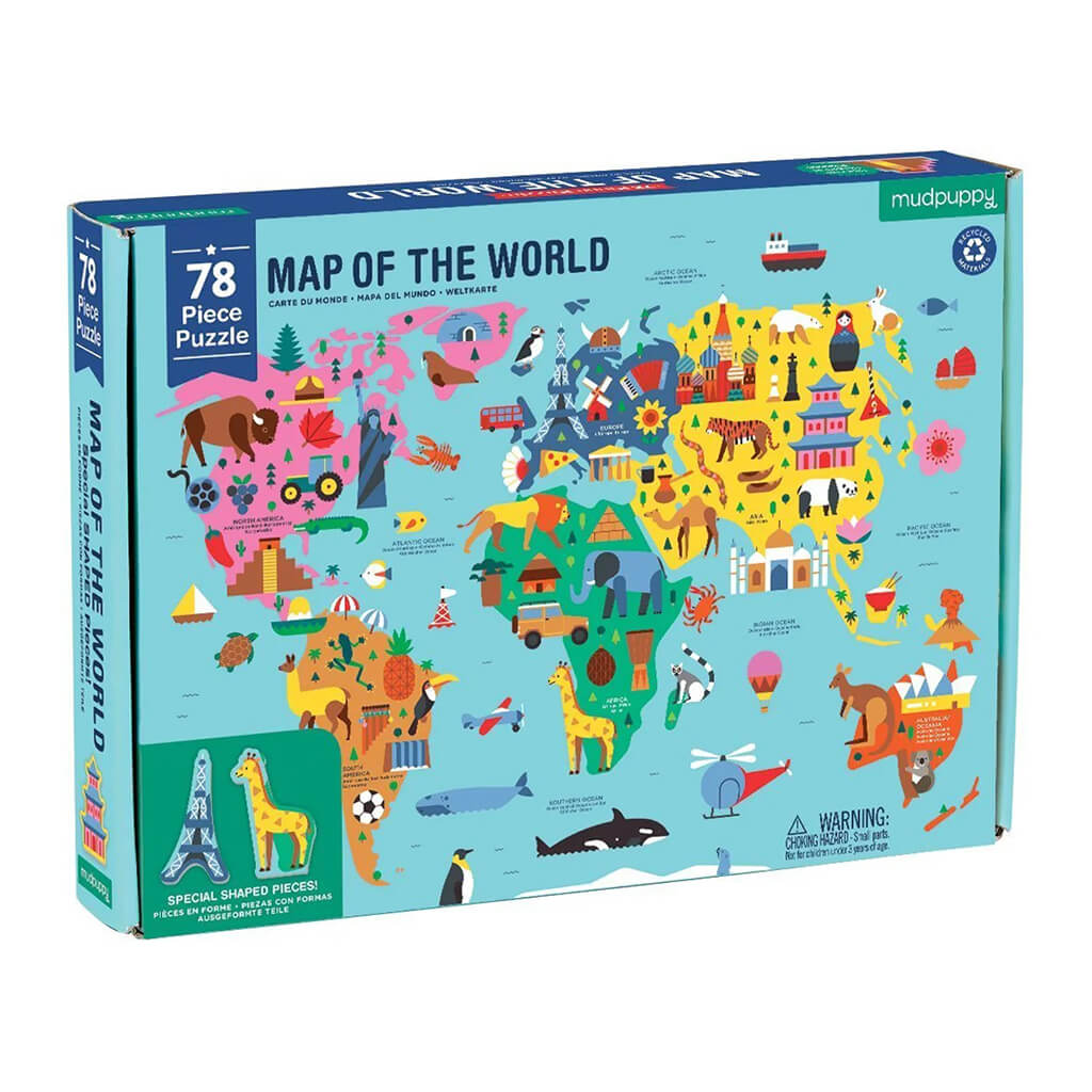 Map of the World Geography Puzzle