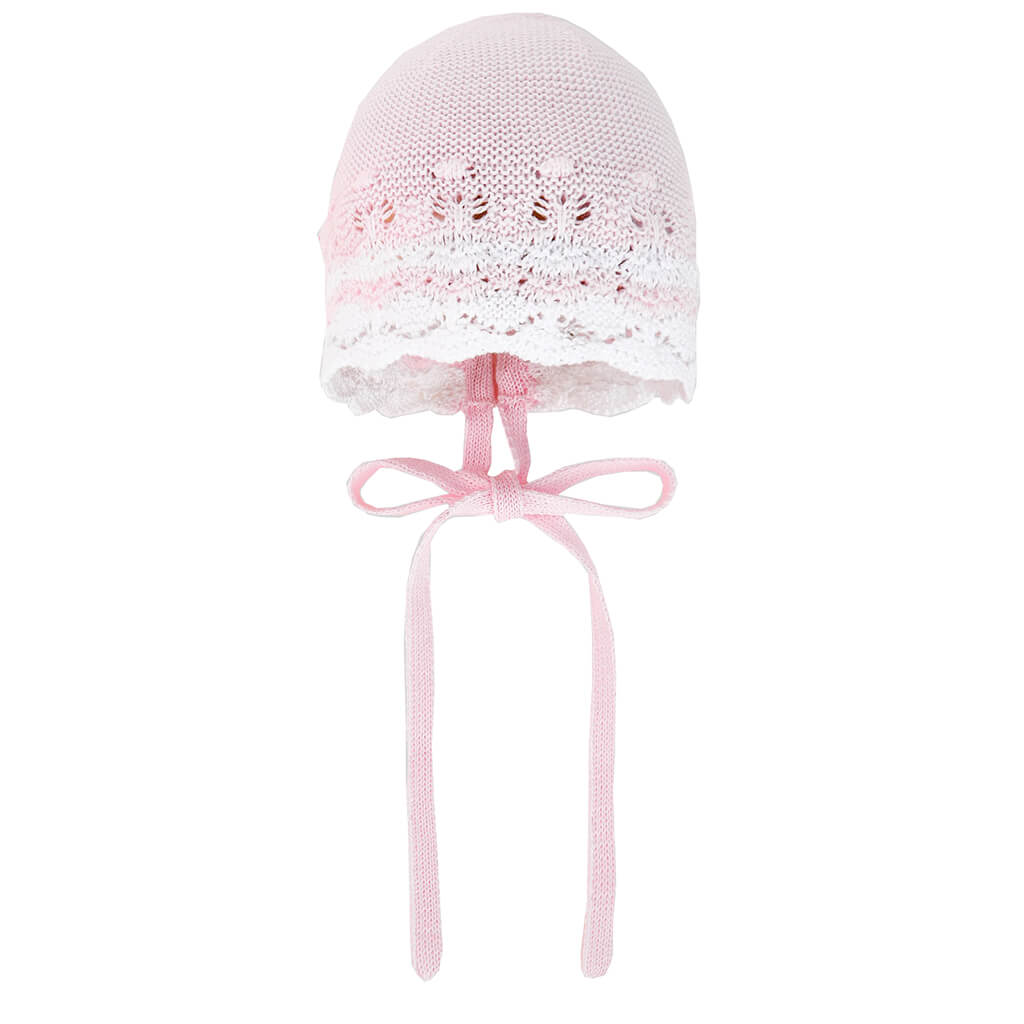 Paz Rodriguez Knit Bonnet Aura Chalk Pink