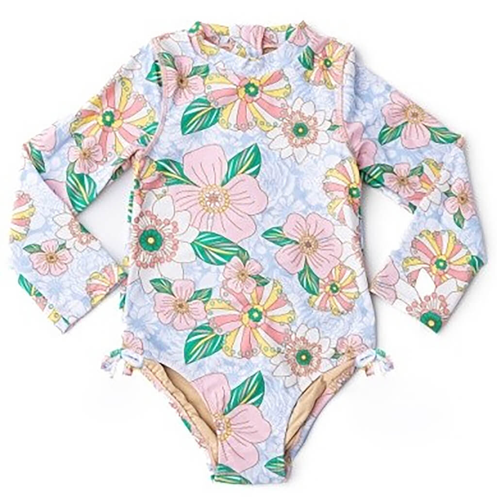 Longsleeve Swimsuit - Retro Floral