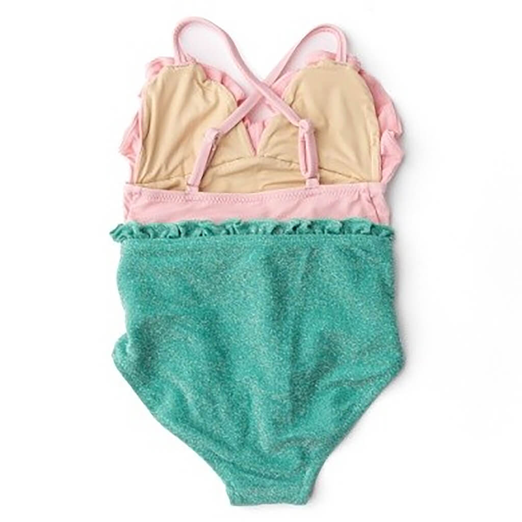 Shimmer Swimsuit Mermaid - Pink And Green