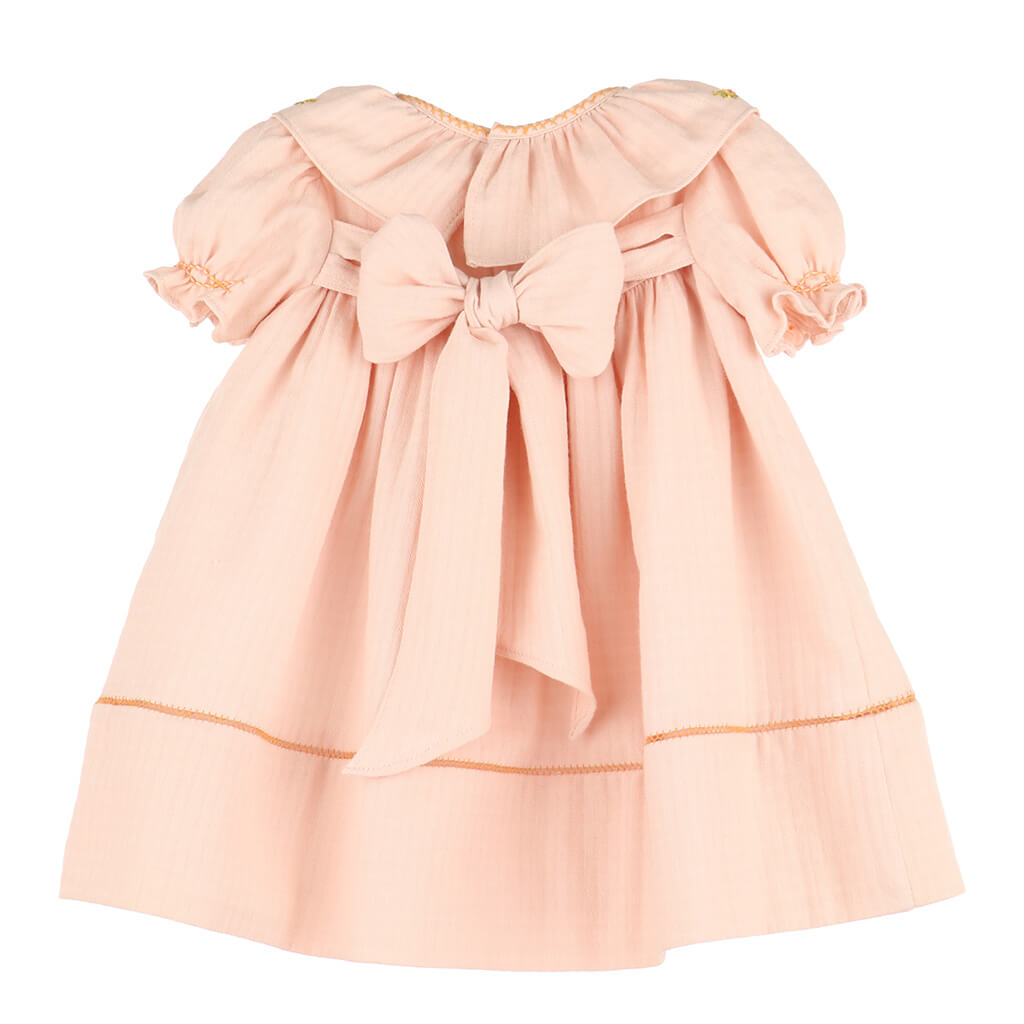 Pumpkin Ruffle Dress, Peach/Orange