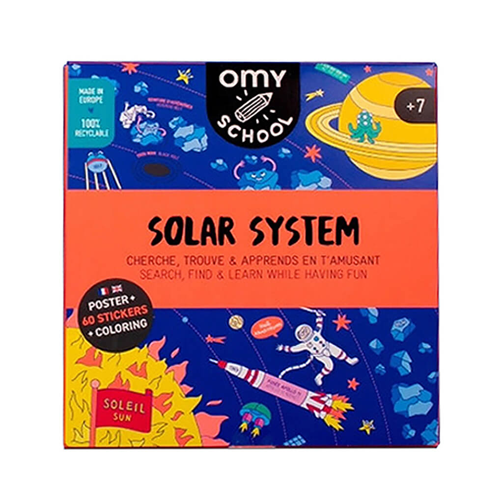 Sticker & Coloring Poster - Solar System