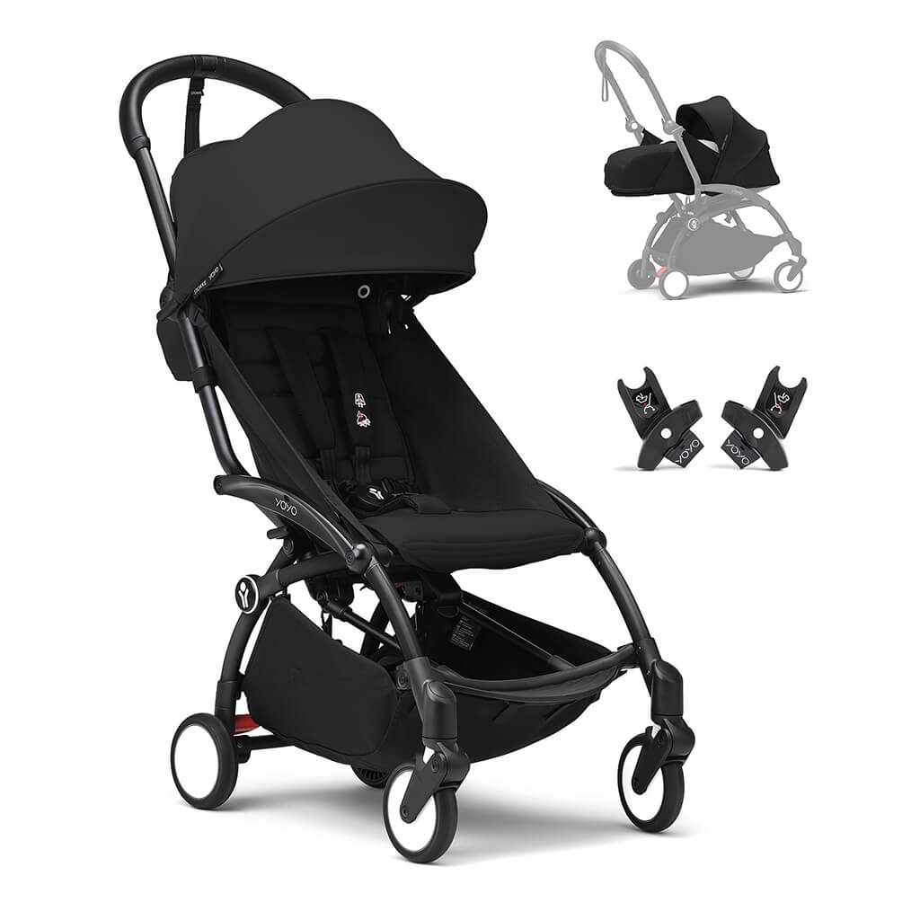 YOYO3 Stroller Bundle With Newborn And Car Seat Adaptor