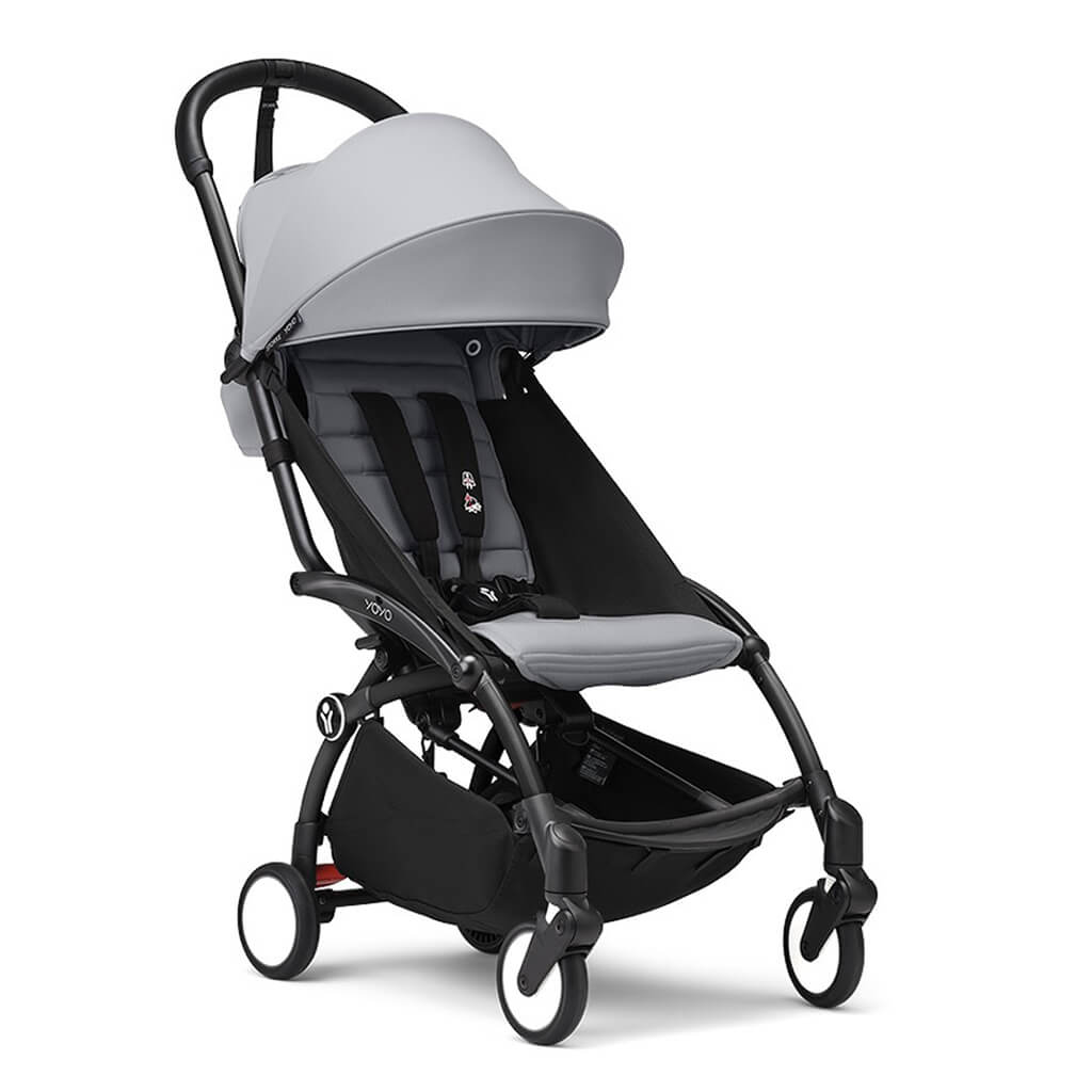 Color_Stone | SKE YOYO3 Complete Stroller Black Frame | NINI and LOLI