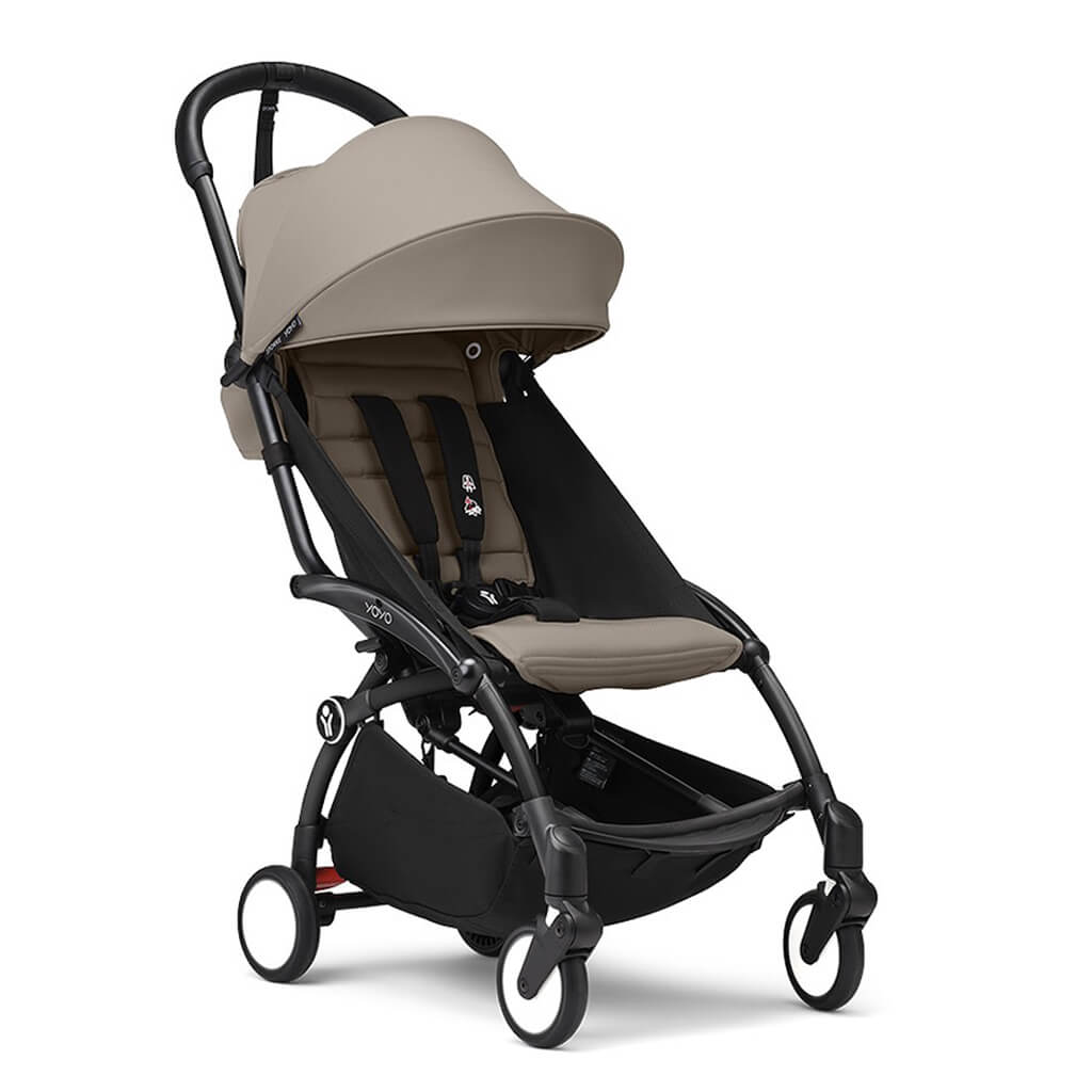 Color_Taupe | SKE YOYO3 Complete Stroller Black Frame | NINI and LOLI