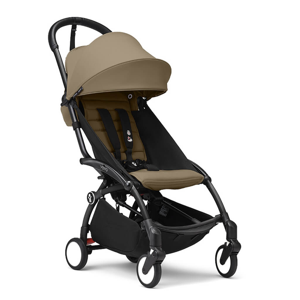 Color_Toffee | SKE YOYO3 Complete Stroller Black Frame | NINI and LOLI