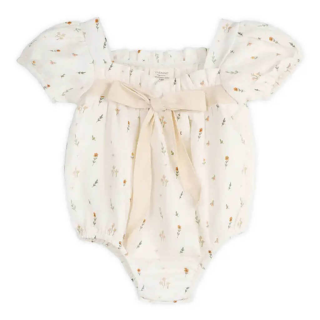 Boho Floral Bubble Baby Romper