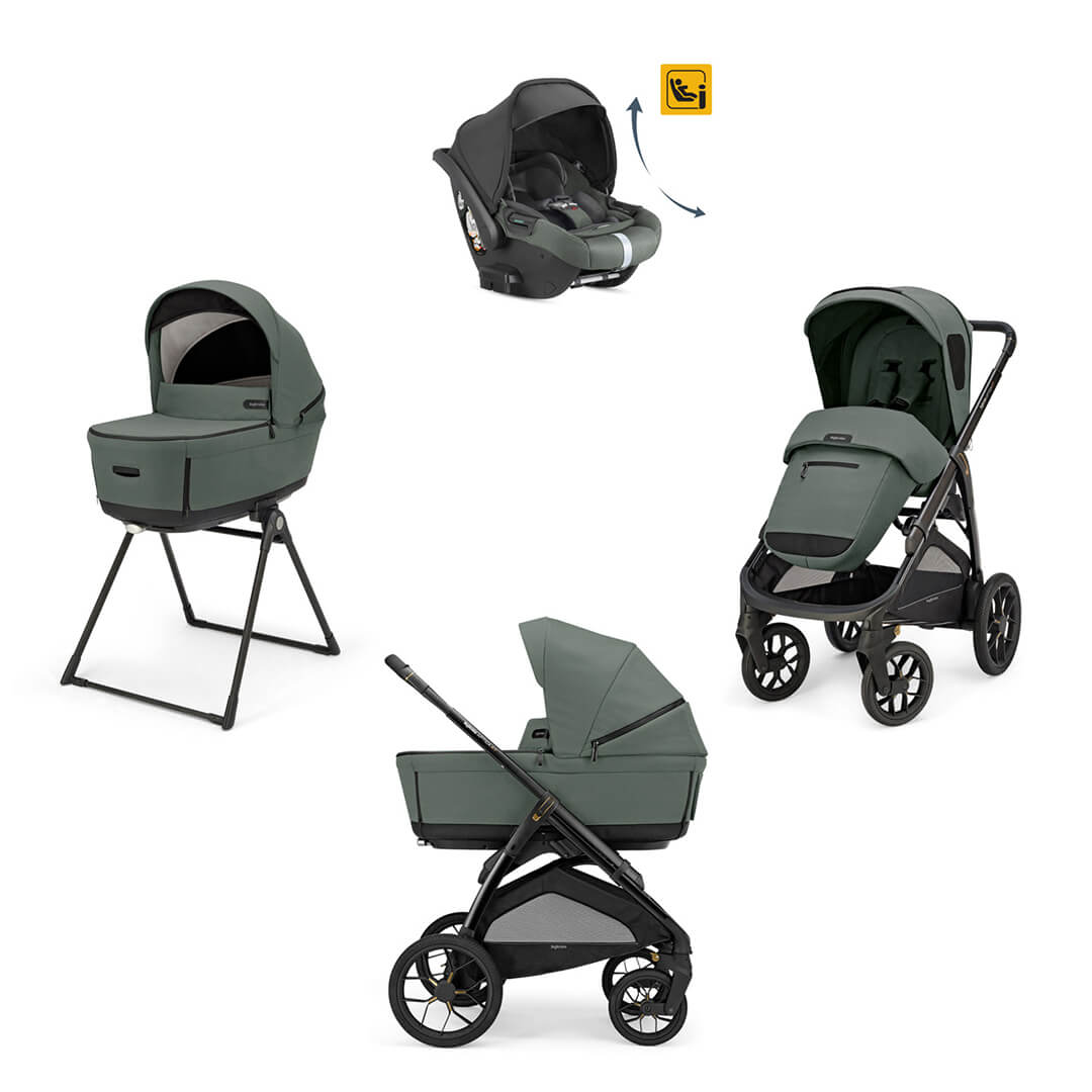 Color_Taiga Green | Aptica XT Complete Stroller + Bassinet + Stand | NINI and LOLI