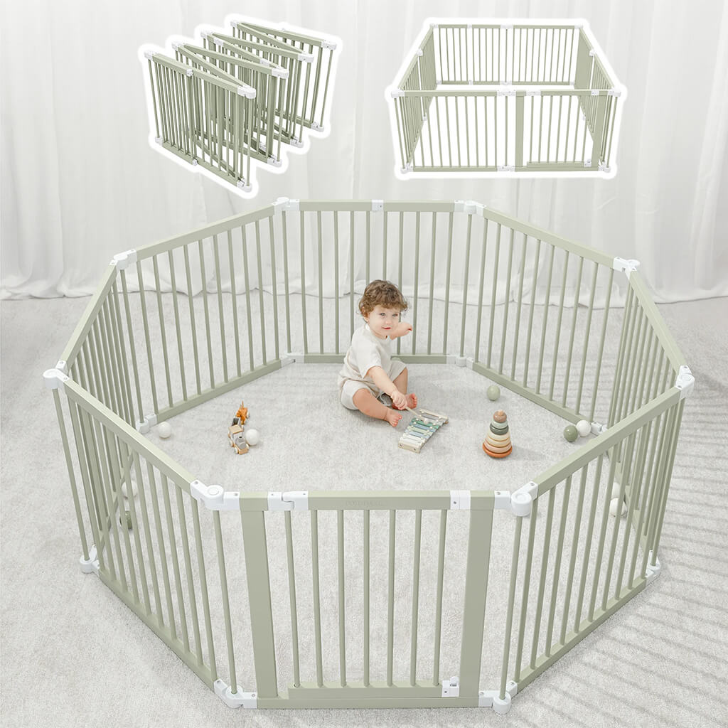Color_Sage | 2-in-1 Playpen and Gate | NINI and LOLI