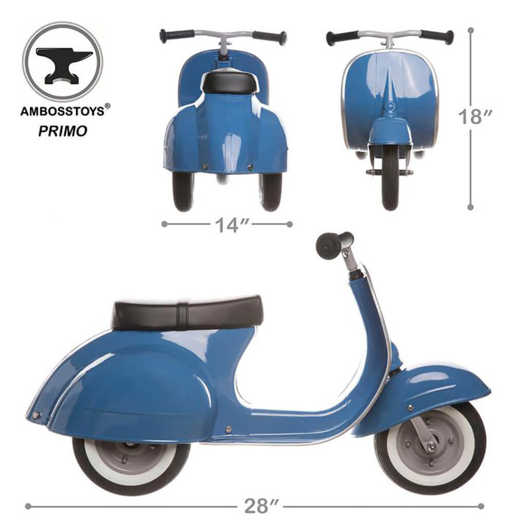 Ambosstoys Primo Classic Ride On Toy Blue