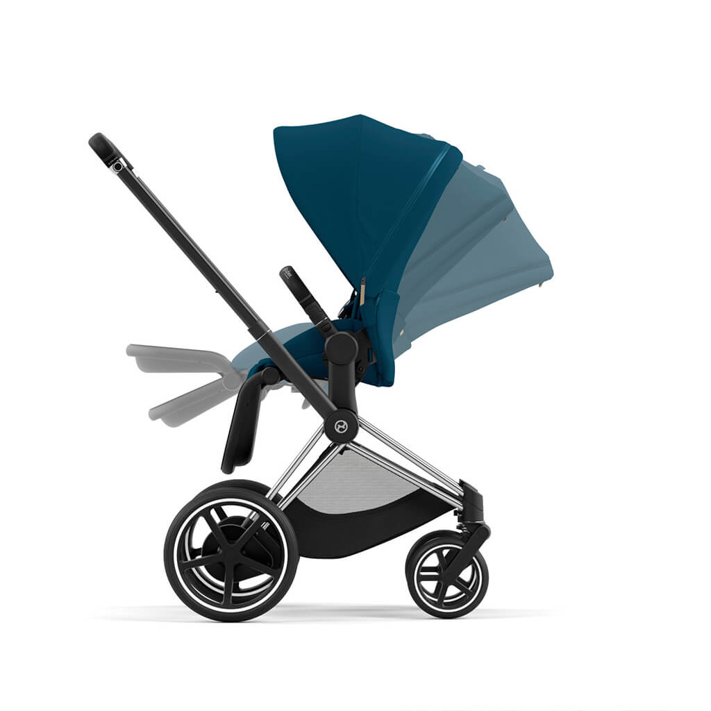 Color_Mountain Blue | e-Priam 2 Stroller Chrome/Black | NINI and LOLI