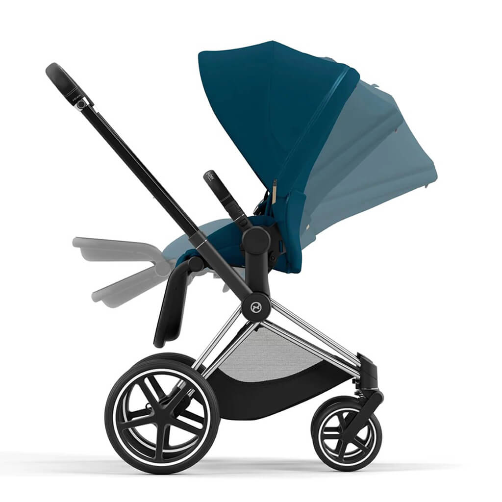 Color_Mountain Blue | Priam 4 Stroller Chrome/Black | NINI and LOLI