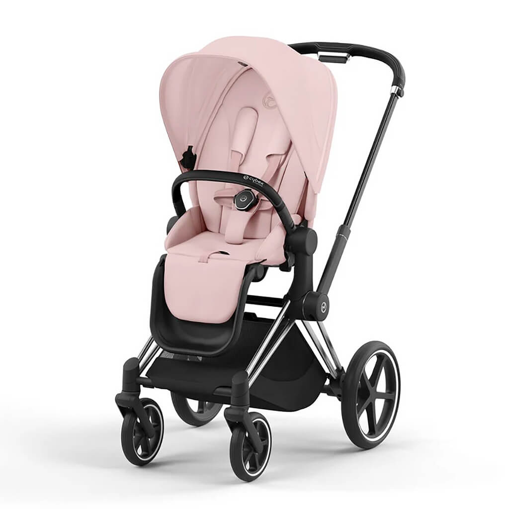 Color_Peach Pink | Priam 4 Stroller Chrome/Black | NINI and LOLI