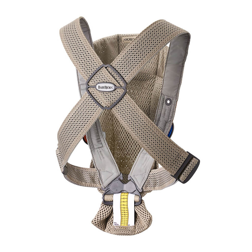 Color_Grey Beige | BabyBjorn Carrier Mini 3D Mesh Grey Beige | NINI and LOLI