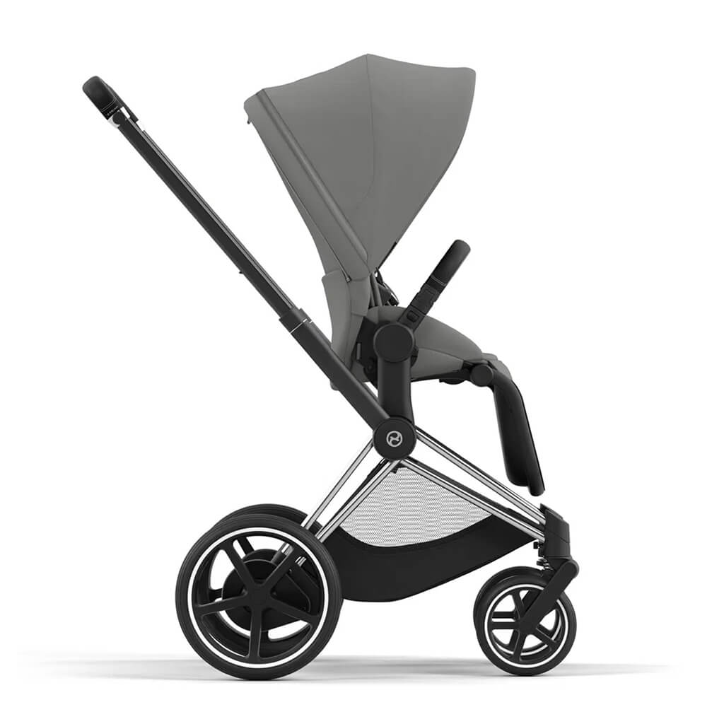 Color_Mirage Grey | e-Priam 2 Stroller Chrome/Black | NINI and LOLI